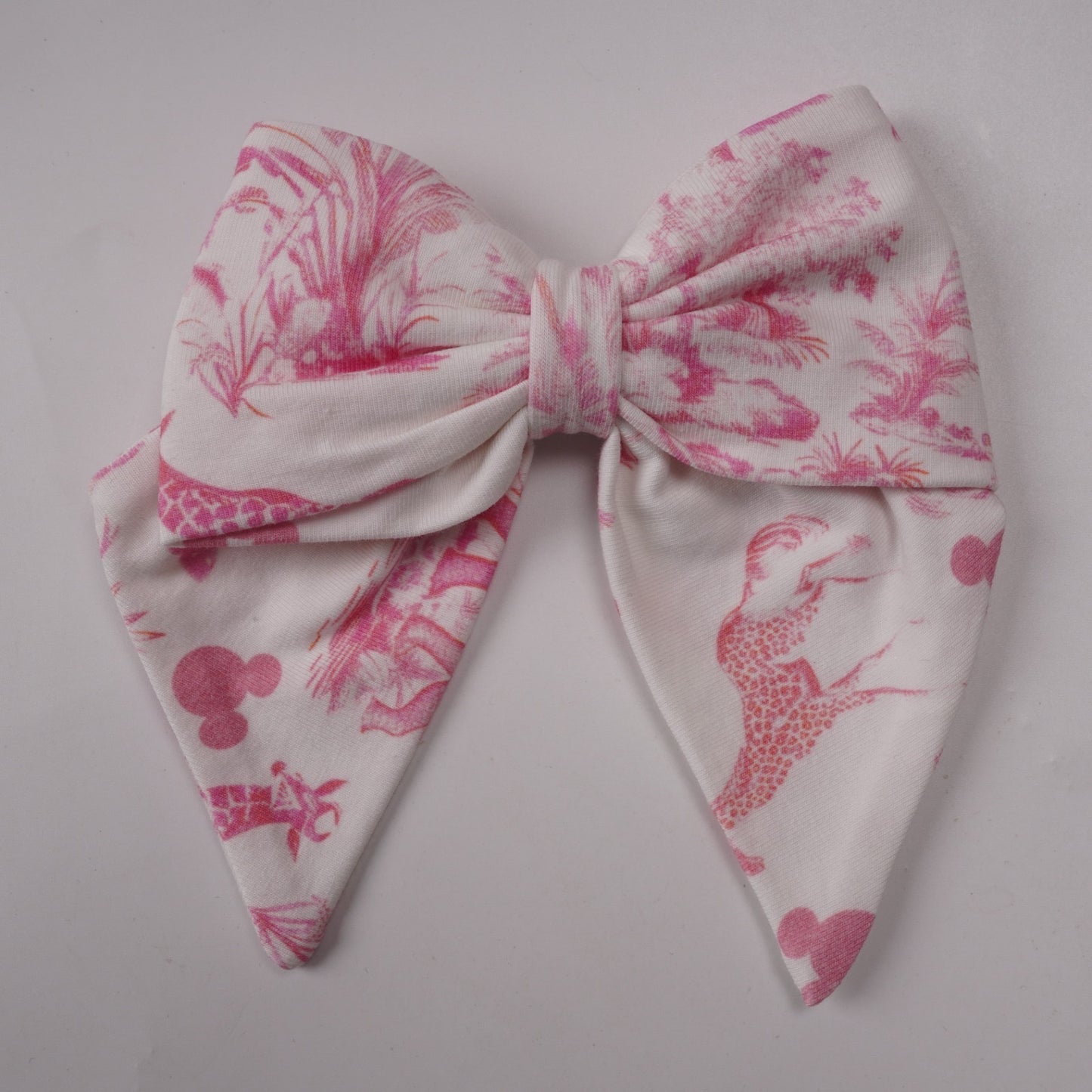 Toile Safari Hairbow Pink