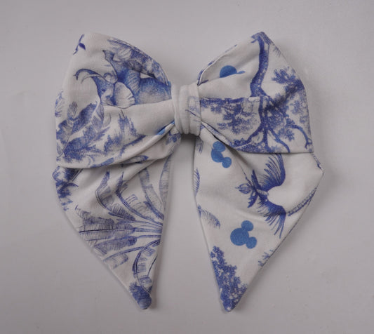 Toile Safari Hairbow Blue