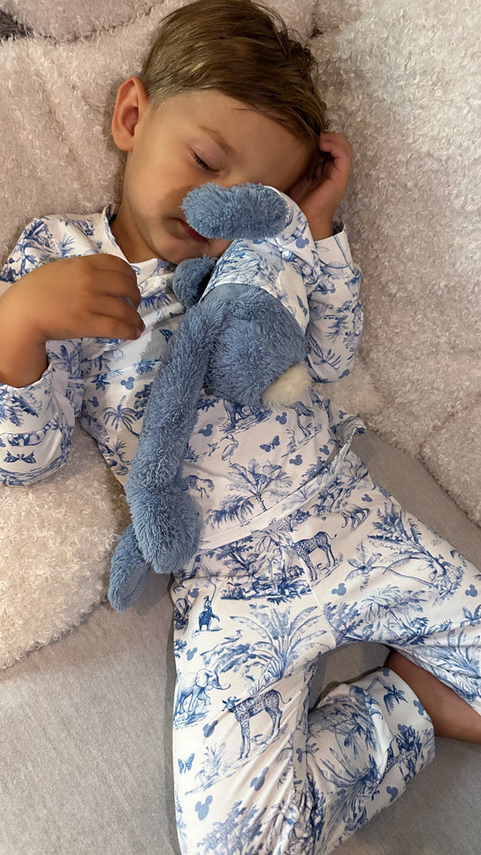 Toile Safari Kids PJ Blue
